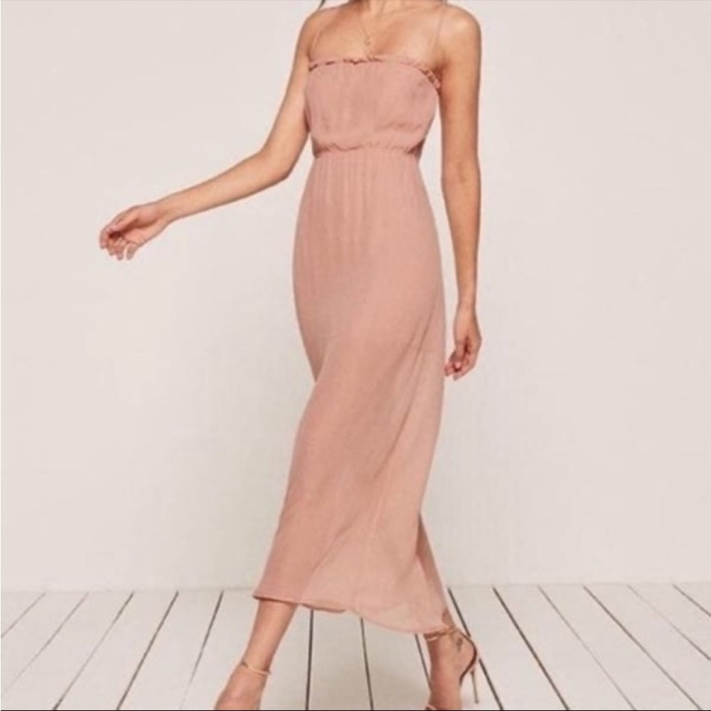 Reformation Mauve Pink Color Ballet Slip Dress